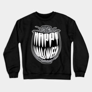 Happy Halloween Grin from Dracula Crewneck Sweatshirt